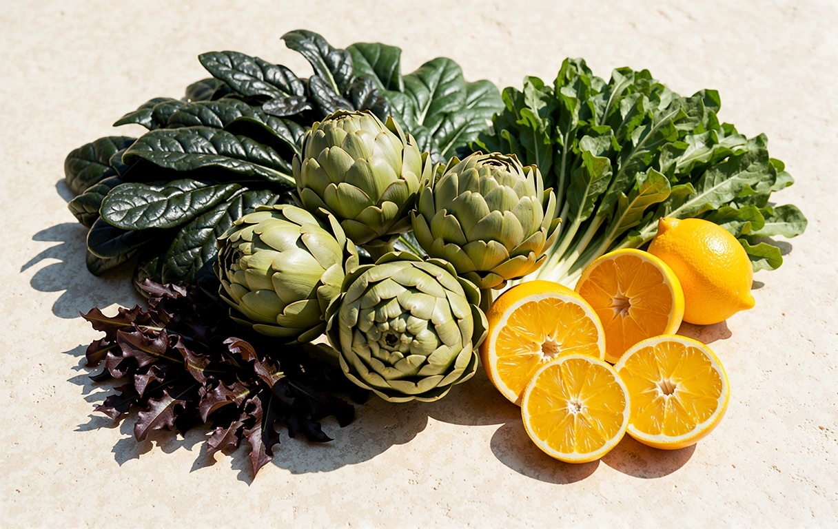 Frisches Gemüse und Obst für eine gesunde Ernährung